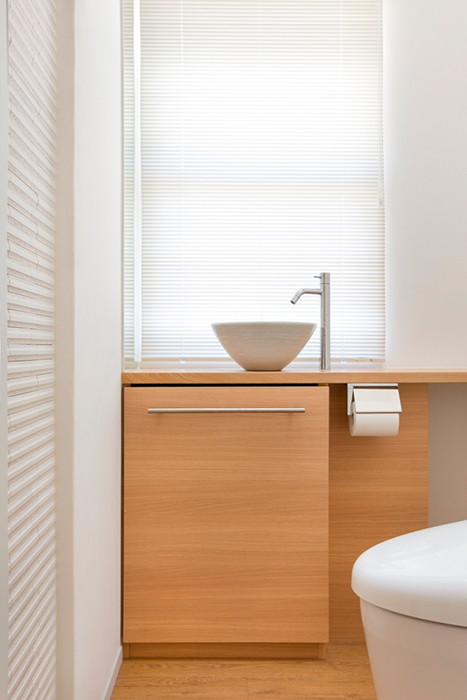 アクティブに暮らしを楽しむシニア世代の家・パウダールーム画像